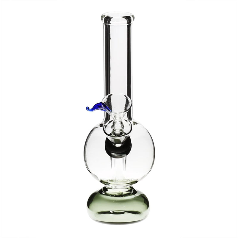 Biohazard Inc Glass Bong 6" Mini Water Pipe w/ Slide - Black