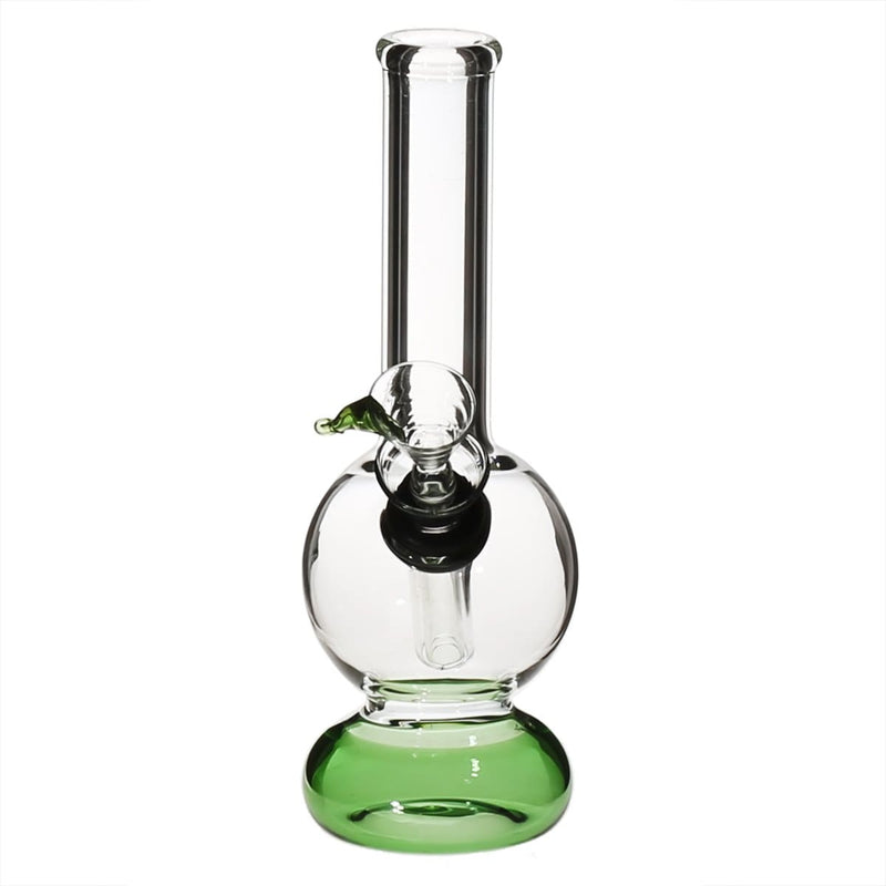 Biohazard Inc Glass Bong 6" Mini Water Pipe w/ Slide - Green