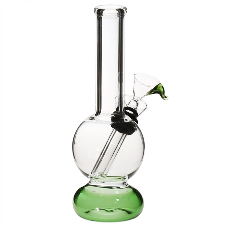 Biohazard Inc Glass Bong 6" Mini Water Pipe w/ Slide - Green