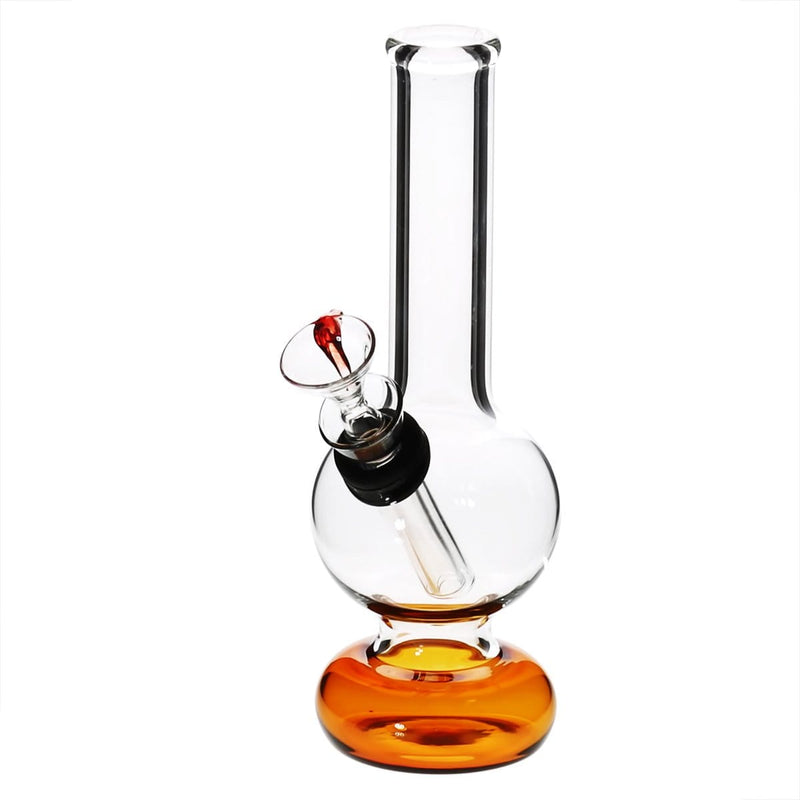 Biohazard Inc Glass Bong 6" Mini Water Pipe w/ Slide - Red