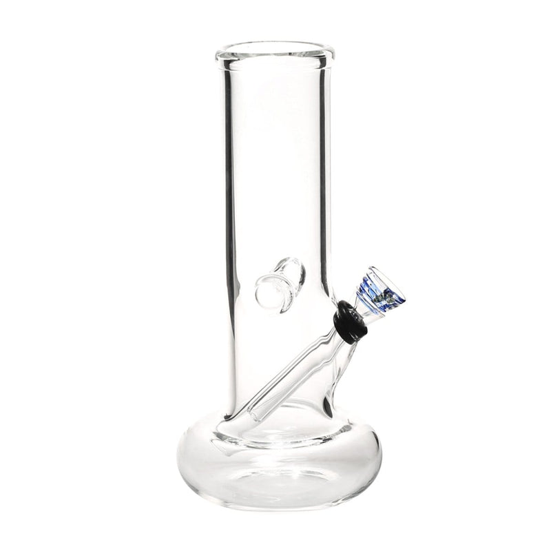 Biohazard Inc Glass Bong 8" 50mm Hollowfoot Water Pipe w/ Slide