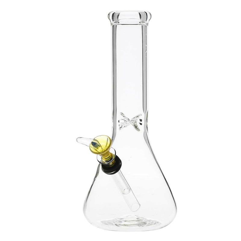 Biohazard Inc Glass Bong 8" Beaker Water Pipe w/ Slide