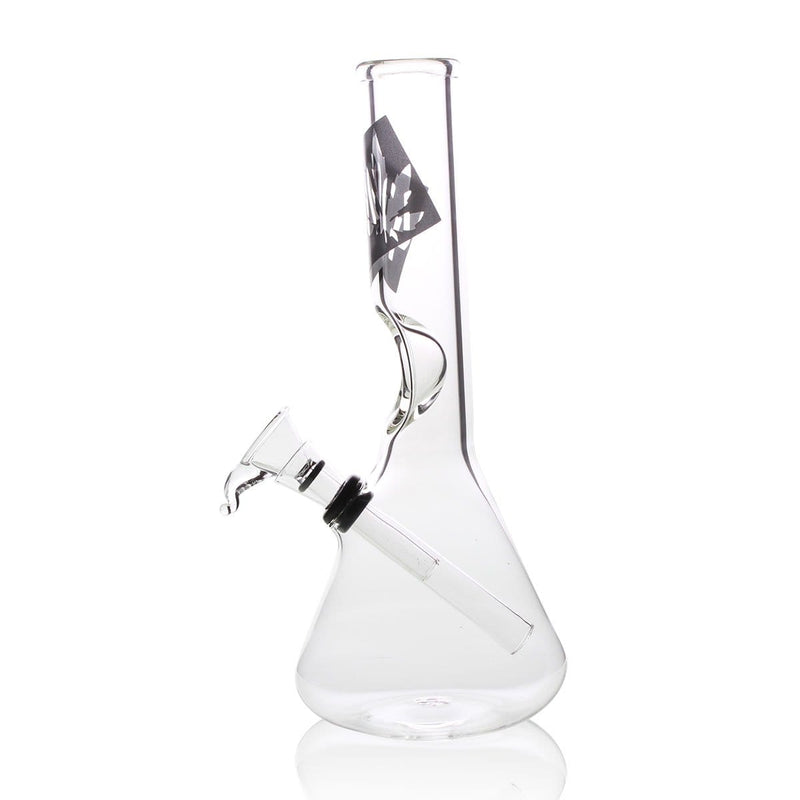 Biohazard Inc Glass Bong 8" Beaker Water Pipe w/ Sticker and Slide