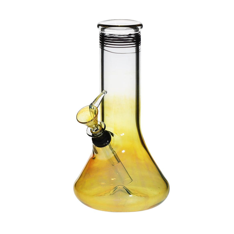 Biohazard Inc Glass Bong 8" Fumed Beaker Water Pipe w/ Slide