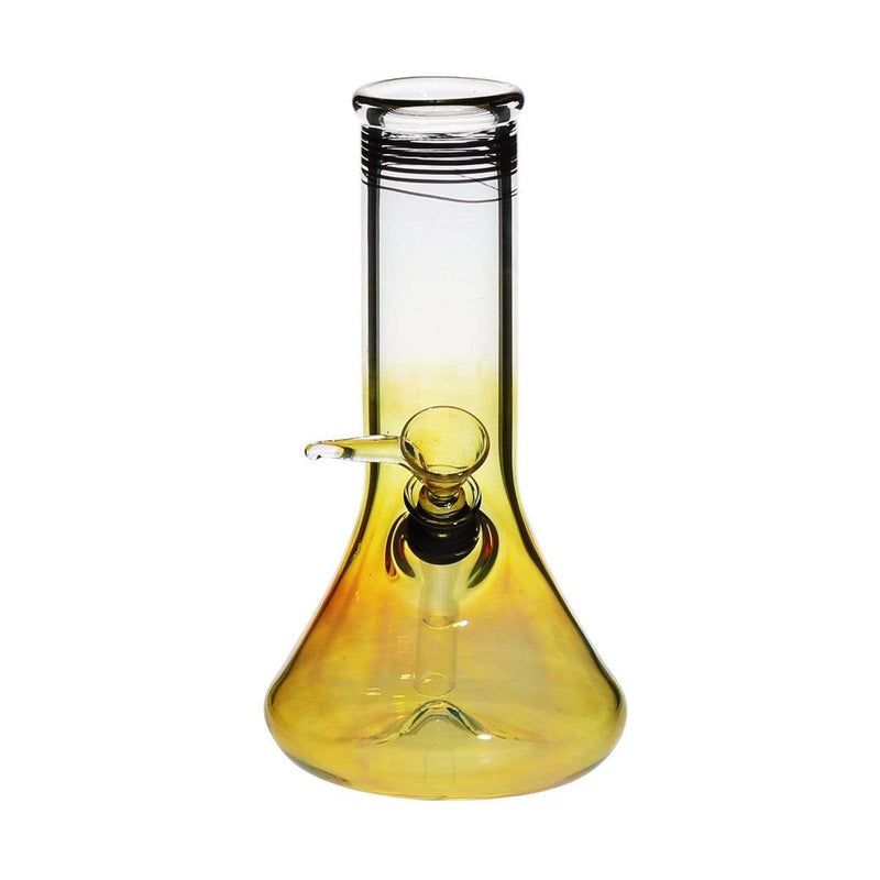 Biohazard Inc Glass Bong 8" Fumed Beaker Water Pipe w/ Slide