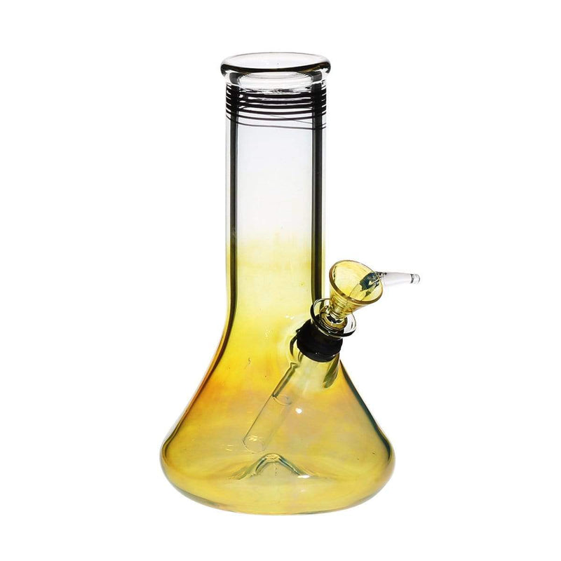 Biohazard Inc Glass Bong 8" Fumed Beaker Water Pipe w/ Slide