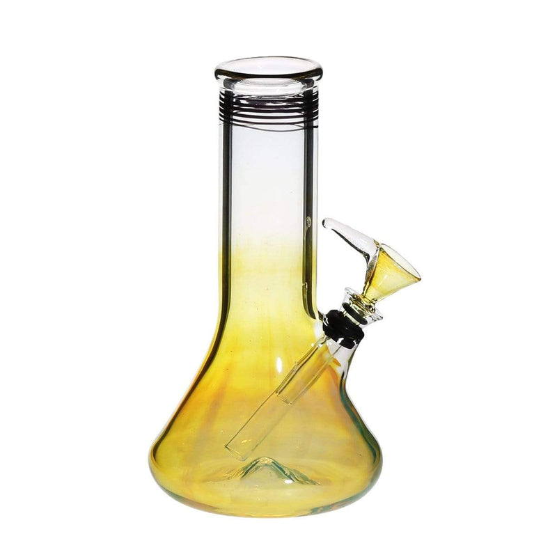 Biohazard Inc Glass Bong 8" Fumed Beaker Water Pipe w/ Slide