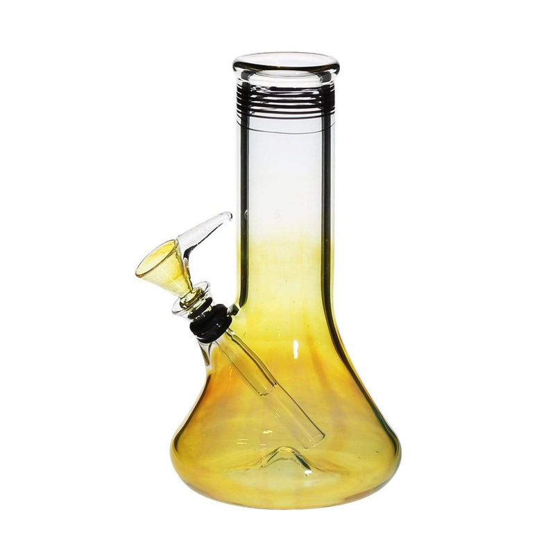 Biohazard Inc Glass Bong 8" Fumed Beaker Water Pipe w/ Slide