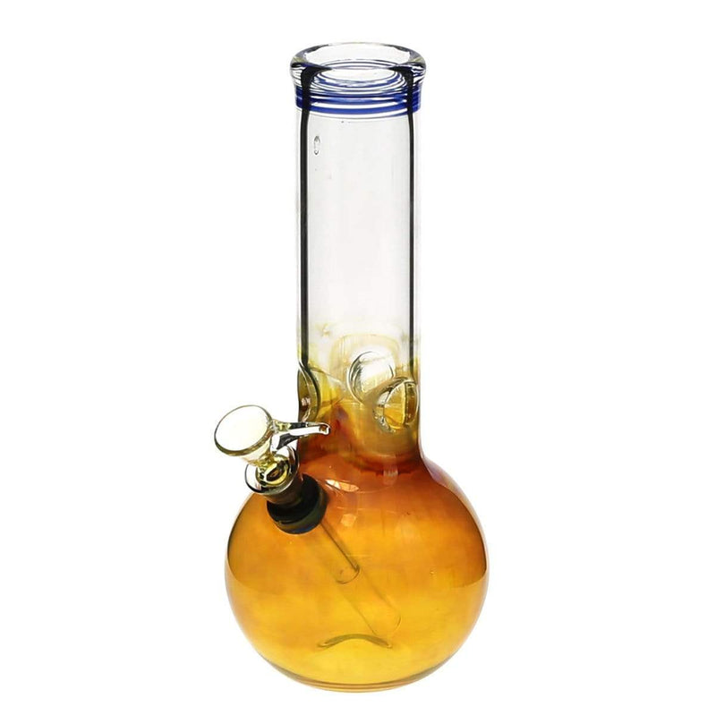 Biohazard Inc Glass Bong 8" Fumed Bubble Water Pipe w/ Slide