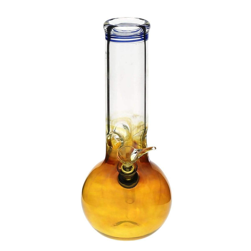 Biohazard Inc Glass Bong 8" Fumed Bubble Water Pipe w/ Slide