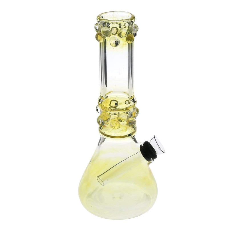 Biohazard Inc Glass Bong 8" Fumed Water Pipe w/ Marbles and Slide