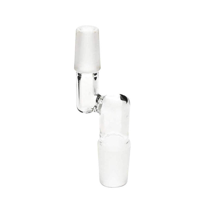 Biohazard Inc Glass Bong Adapter Adapter - Bent 19mm/14mm Male - 20 Count