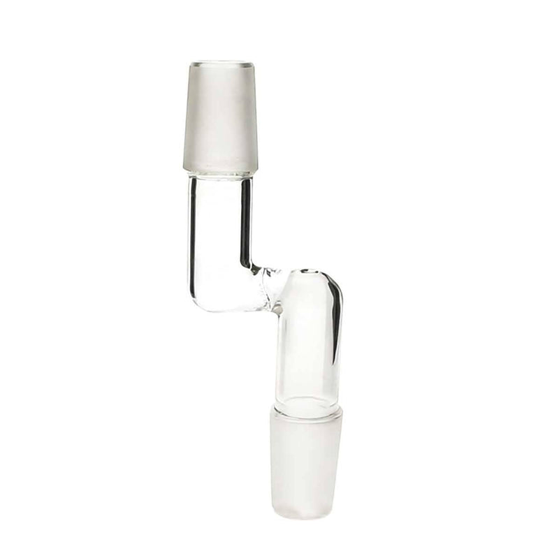 Biohazard Inc Glass Bong Adapter Adapter - Bent 19mm/19mm Male - 20 Count