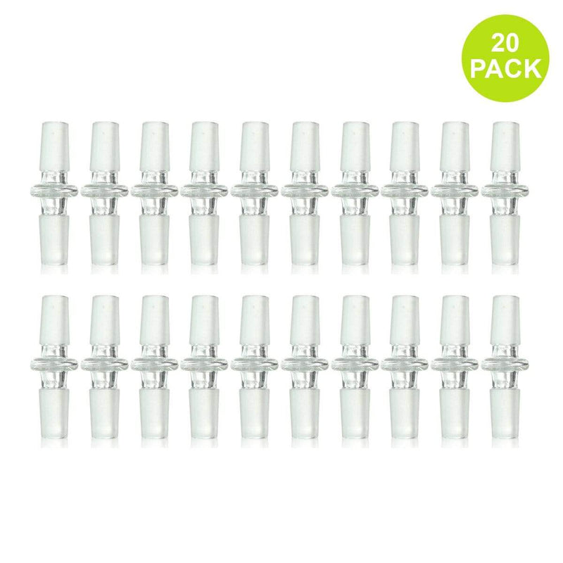 Biohazard Inc Glass Bong Adapter Adapter- Straight 14mm/14mm Male - 20 Count