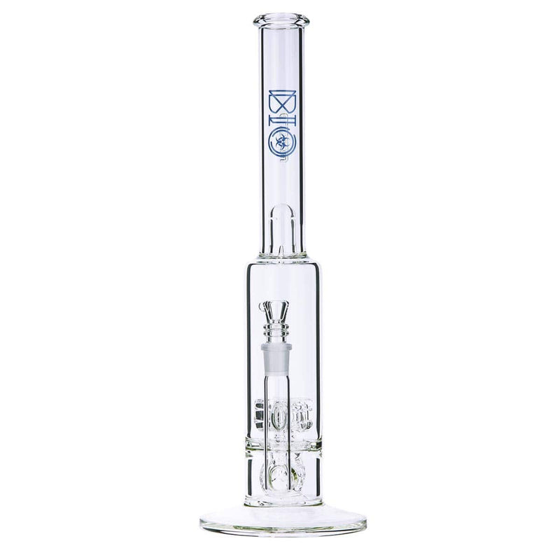 Biohazard Inc Glass Bong BIO DynamiX Perc 38 X 65 Stemless- Blue