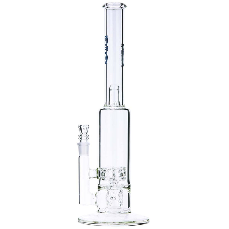 Biohazard Inc Glass Bong BIO DynamiX Perc 38 X 65 Stemless- Blue