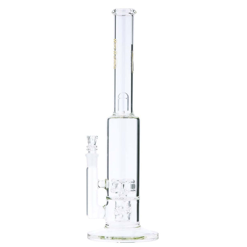 Biohazard Inc Glass Bong BIO DynamiX Perc 38 X 65 Stemless- Gold