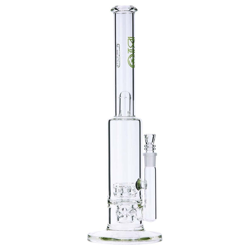 Biohazard Inc Glass Bong BIO DynamiX Perc 38 X 65 Stemless- Green