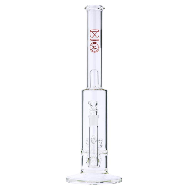 Biohazard Inc Glass Bong BIO DynamiX Perc 38 X 65 Stemless- Red