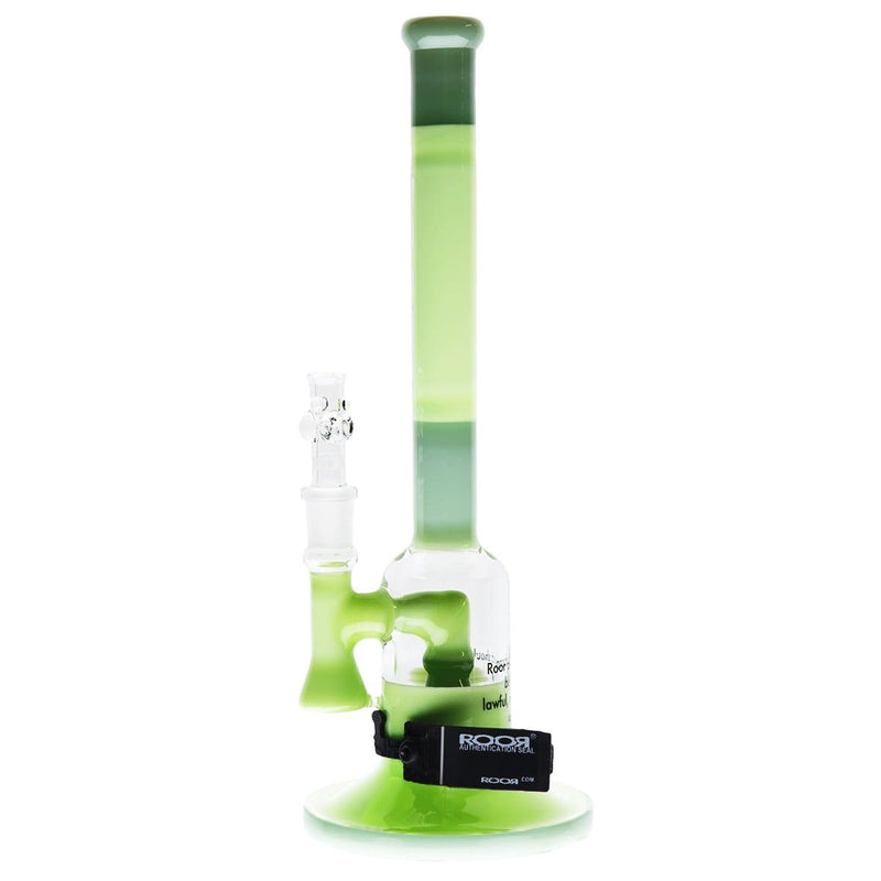 Biohazard Inc Glass Bong ROOR Tech Fixed Slugger-Milky & Mint-Black Logo