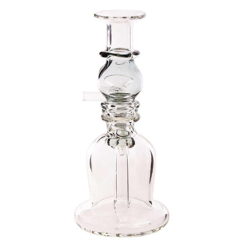 Biohazard Inc Glass Bong Waterpipe  5" Double Maria Straight Martini with Bowl- Black