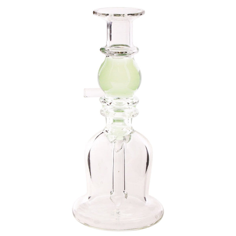 Biohazard Inc Glass Bong Waterpipe  5" Double Maria Straight Martini with Bowl- Jade Green