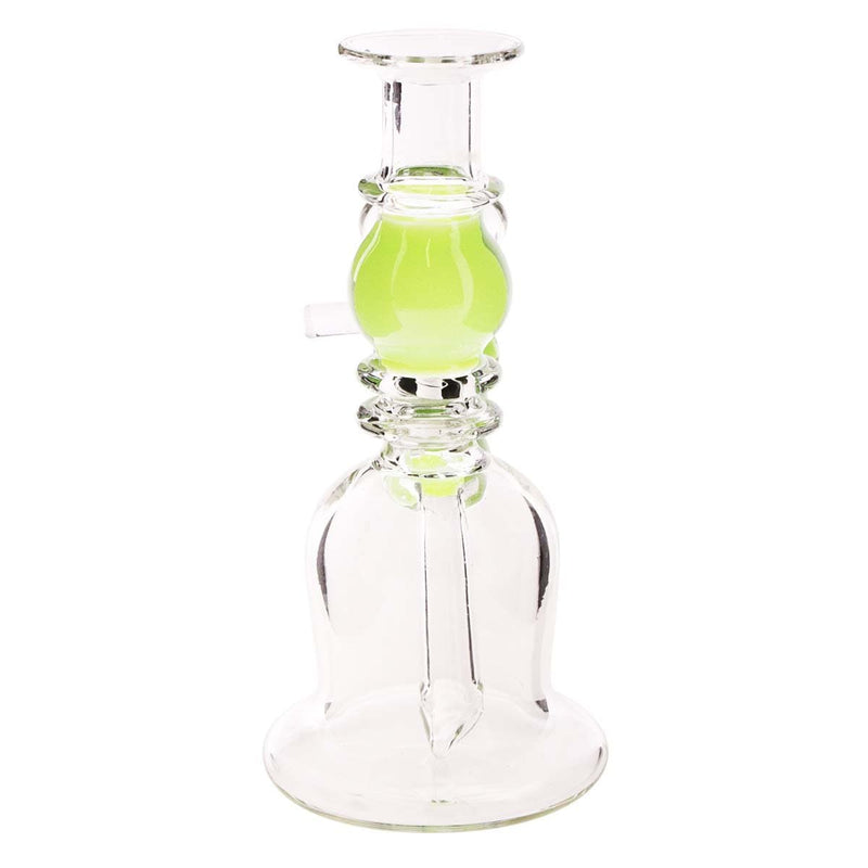 Biohazard Inc Glass Bong Waterpipe  5" Double Maria Straight Martini with Bowl- Mint