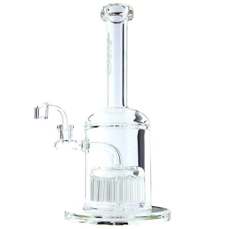 Biohazard Inc Glass Bong Waterpipe BIO Hazard 12" 37 Arm Perc 14mm White