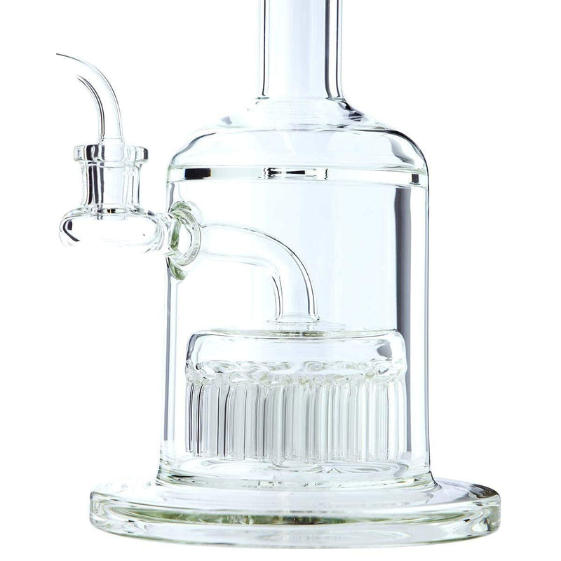 Biohazard Inc Glass Bong Waterpipe BIO Hazard 12" 37 Arm Perc 14mm White