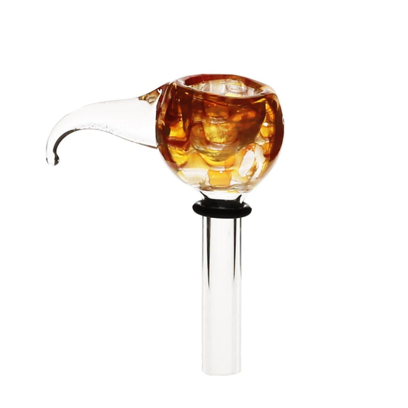 Biohazard Inc Glass Bowl Bowl Slide With Handle - Raked