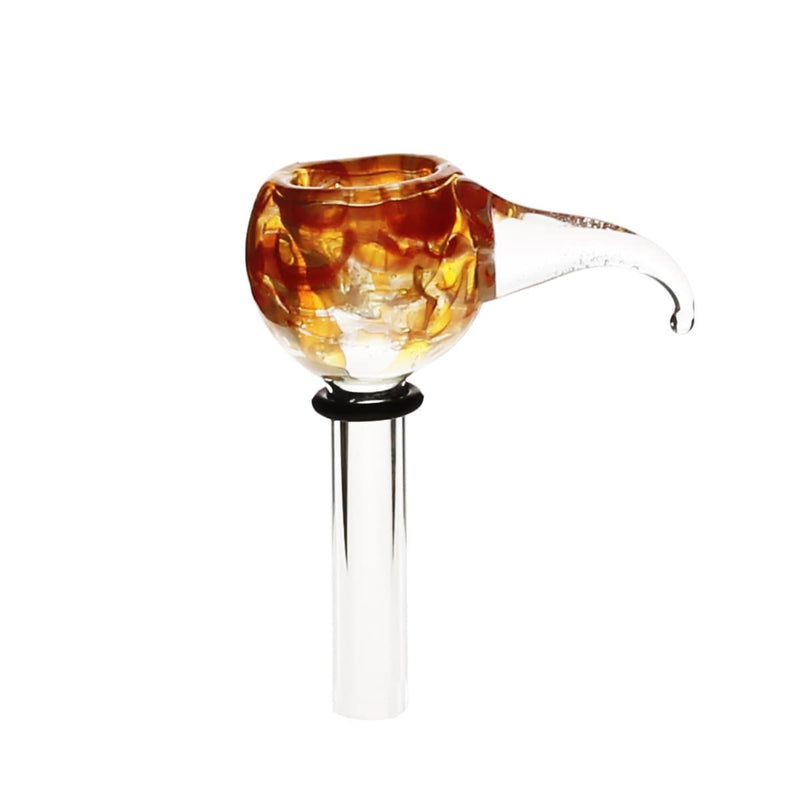 Biohazard Inc Glass Bowl Bowl Slide With Handle - Raked