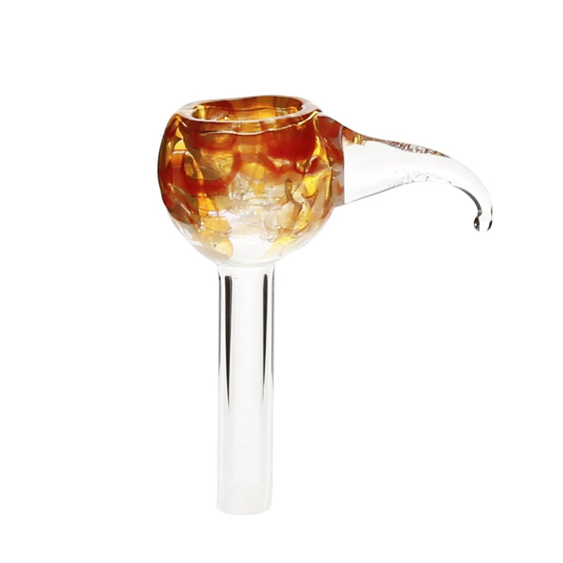 Biohazard Inc Glass Bowl Bowl Slide With Handle - Raked