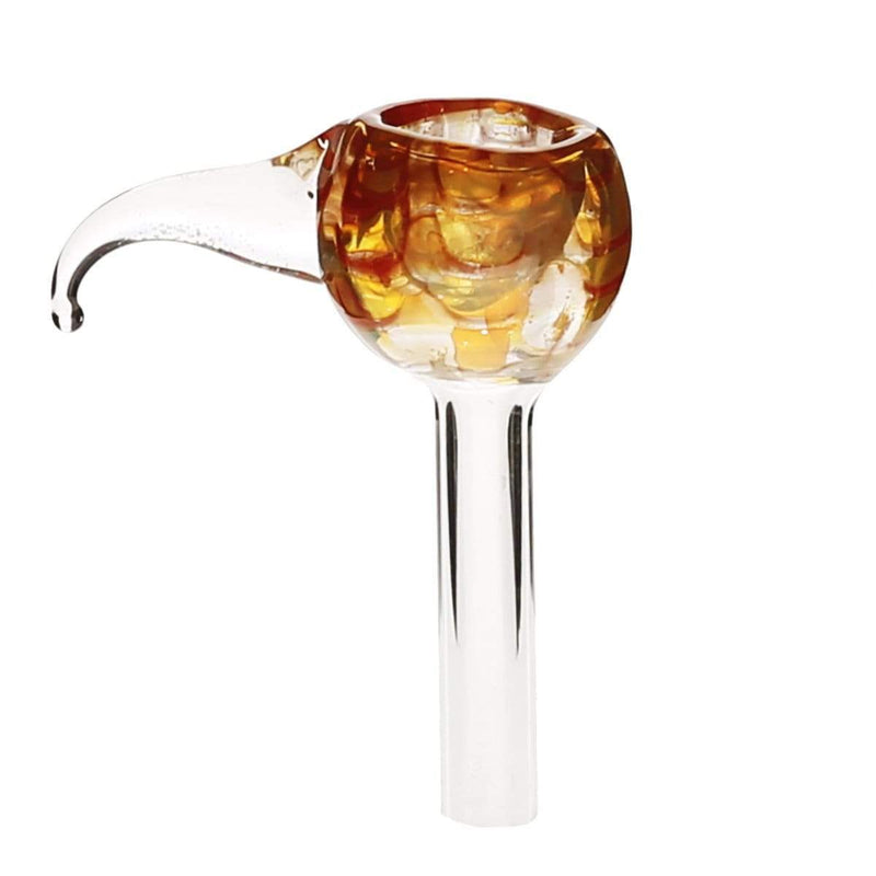 Biohazard Inc Glass Bowl Bowl Slide With Handle - Raked