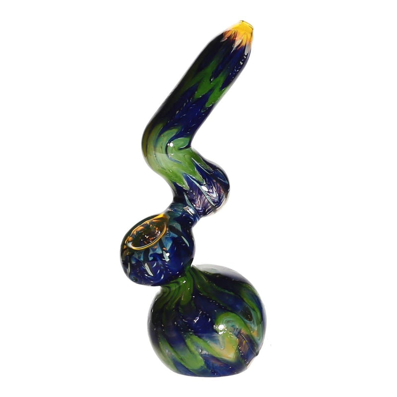 Biohazard Inc Glass Bubbler 10" Raked Sherlock Bubbler