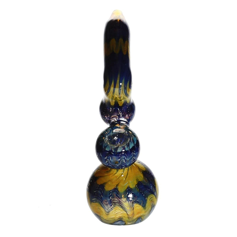 Biohazard Inc Glass Bubbler 10" Raked Sherlock Bubbler