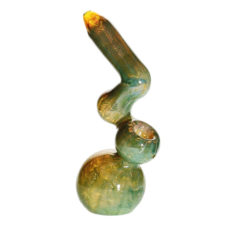 Biohazard Inc Glass Bubbler 10" Raked Sherlock Bubbler