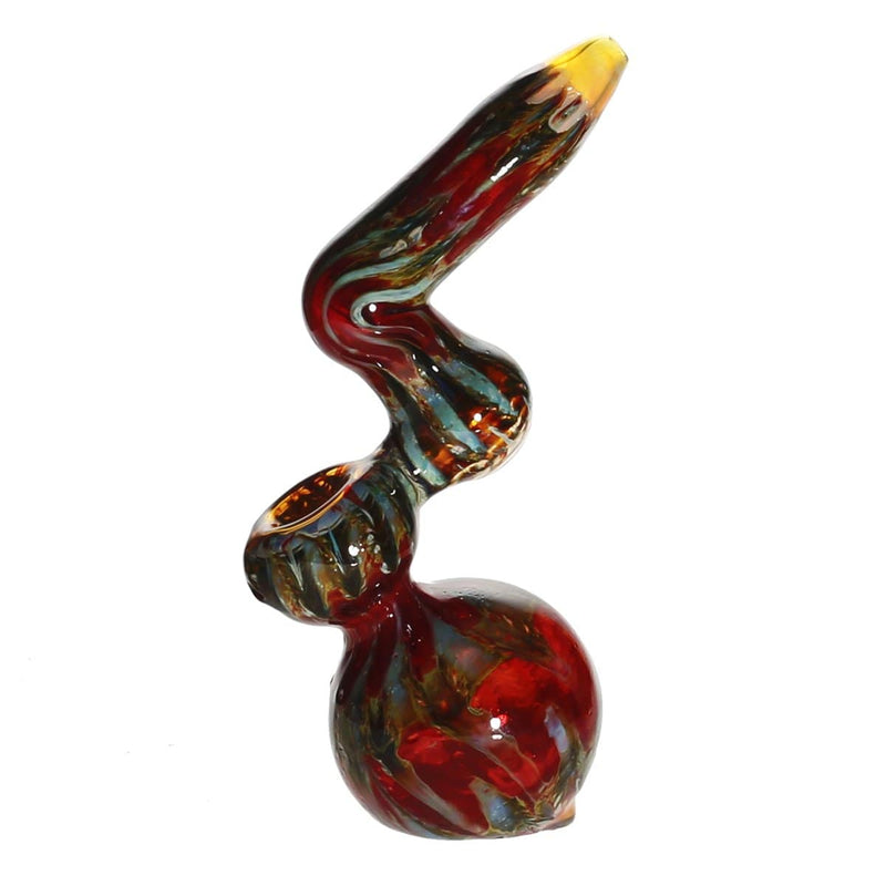 Biohazard Inc Glass Bubbler 10" Raked Sherlock Bubbler