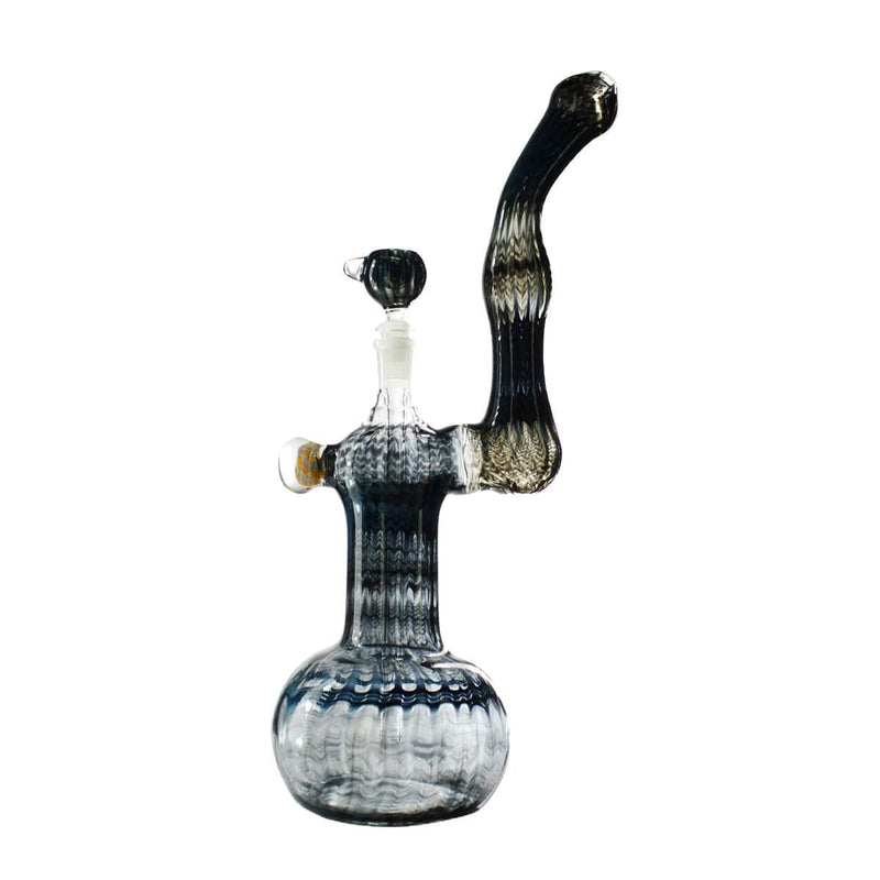 Biohazard Inc Glass Bubbler 16" Fully Raked Bubbler w/ Marble