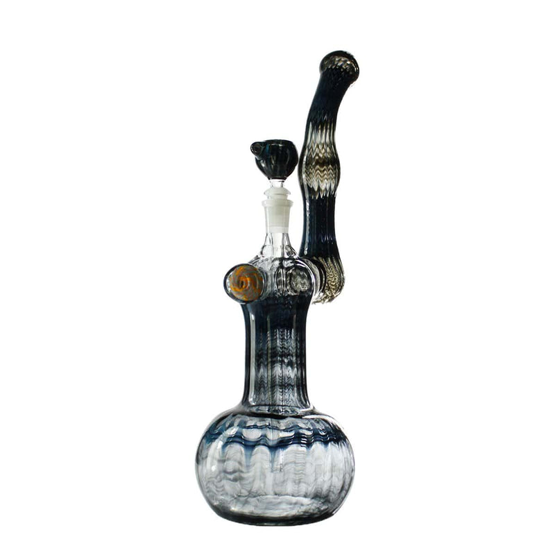 Biohazard Inc Glass Bubbler 16" Fully Raked Bubbler w/ Marble