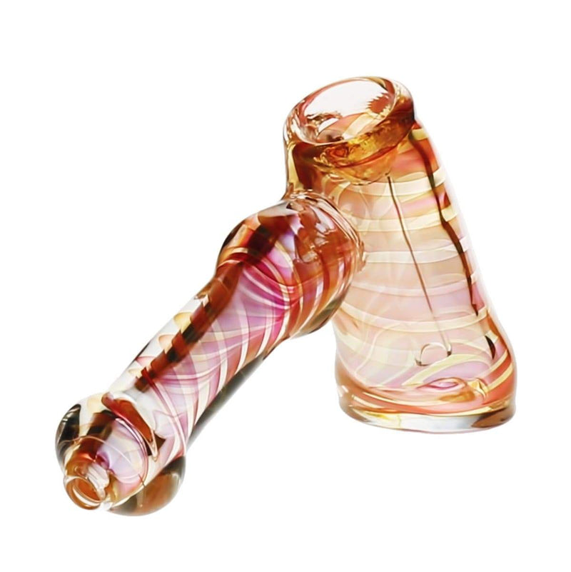 Biohazard Inc Glass Bubbler 5" Diffused Straight Hammer - Fume