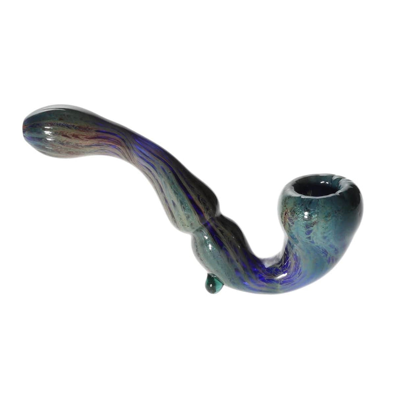 Biohazard Inc Glass Bubbler 6" Frit Sherlock w/ Fume