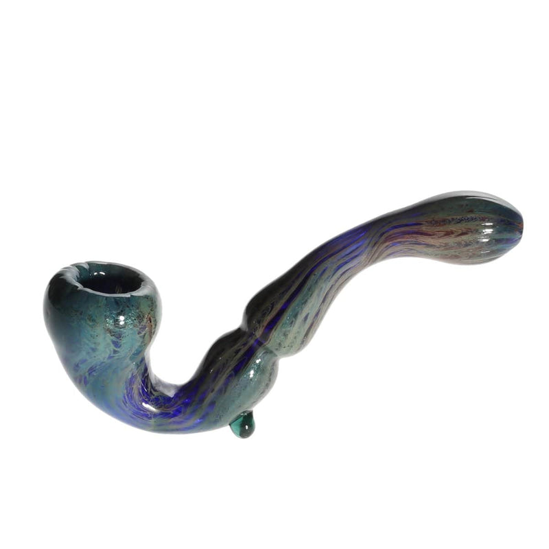 Biohazard Inc Glass Bubbler 6" Frit Sherlock w/ Fume