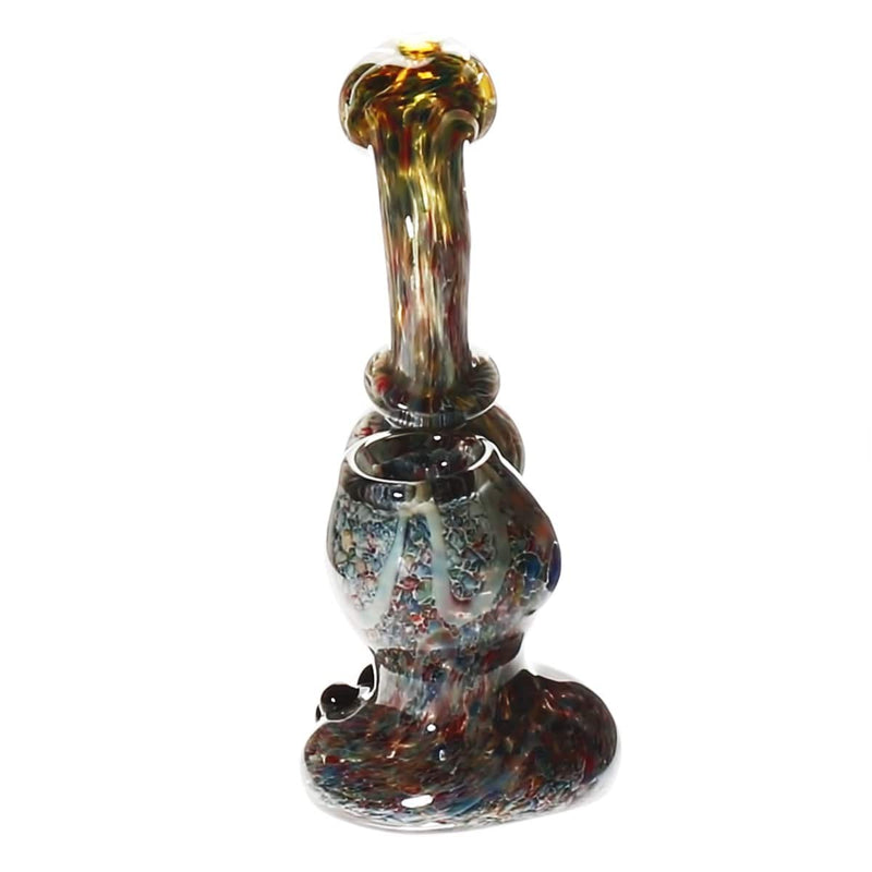 Biohazard Inc Glass Bubbler 6" Sherlock Bubbler - Frit