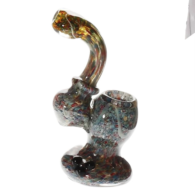 Biohazard Inc Glass Bubbler 6" Sherlock Bubbler - Frit