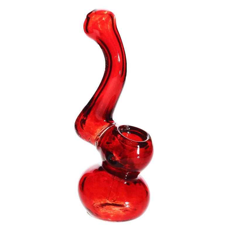 Biohazard Inc Glass Bubbler 6" Sherlock Bubbler - Red