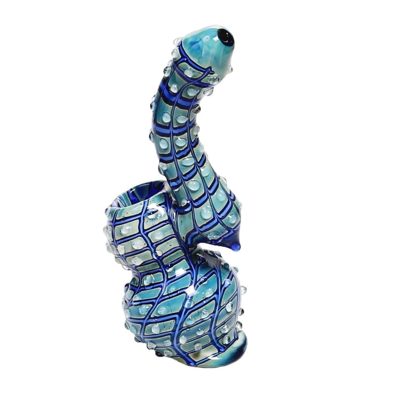 Biohazard Inc Glass Bubbler 6" Spider web Bubbler