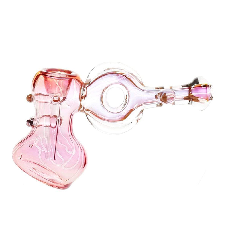 Biohazard Inc Glass Bubbler 7" Hammer Donut Bubbler - Fumed