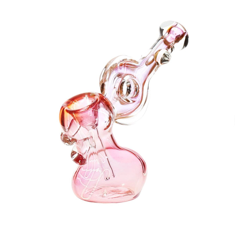 Biohazard Inc Glass Bubbler 7" Hammer Donut Bubbler - Fumed