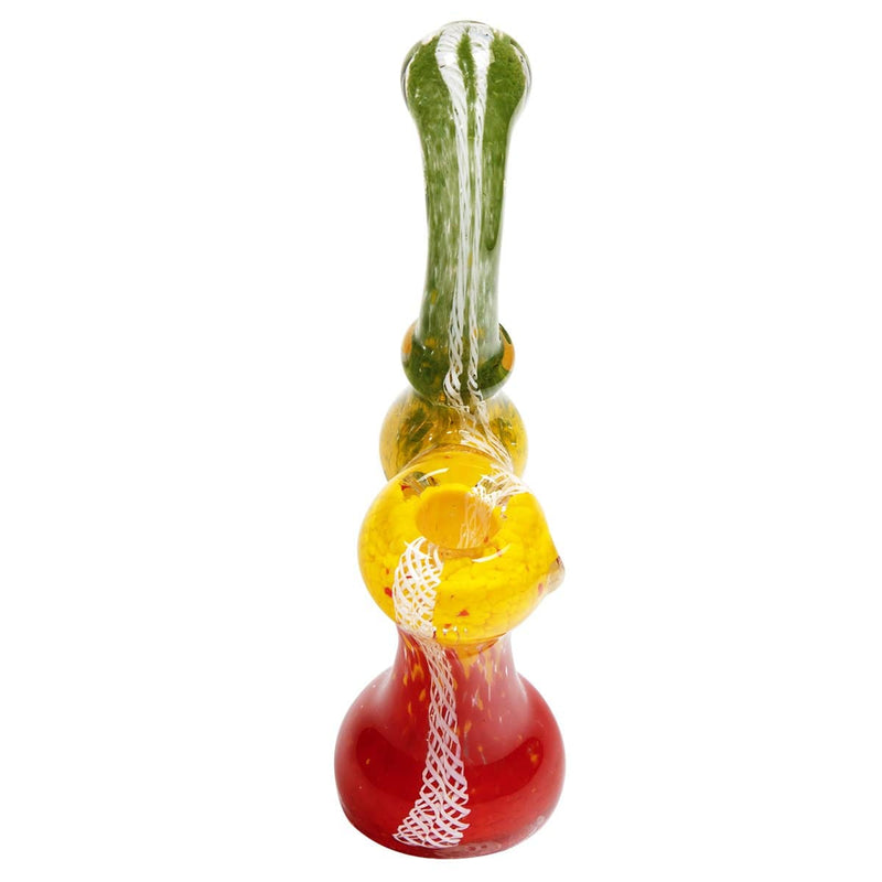 Biohazard Inc Glass Bubbler 7" Sherlock Bubbler Rasta