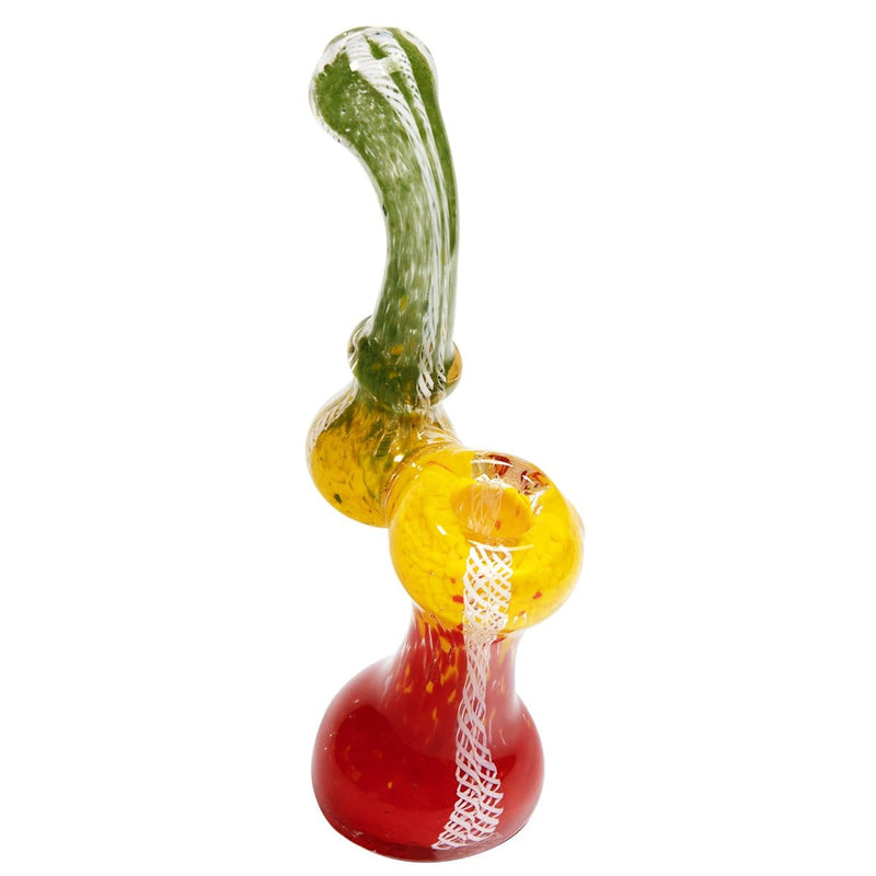 Biohazard Inc Glass Bubbler 7" Sherlock Bubbler Rasta